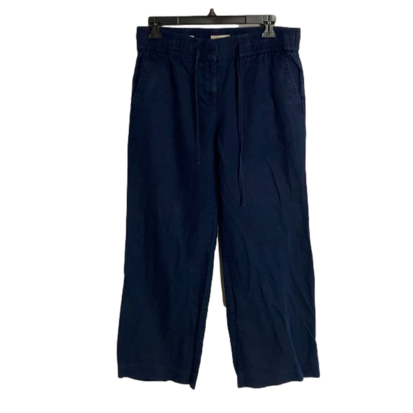 LOFT Pants - LOFT 4p Navy Blue Wide Leg Linen blend pant!